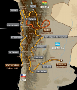 Map Dakar 2014